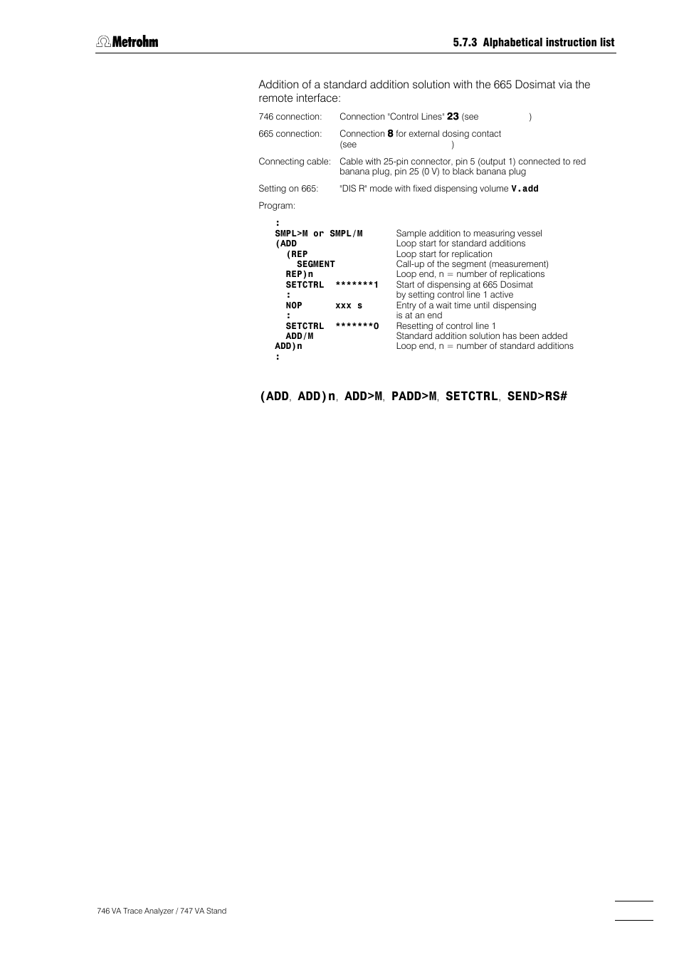 Add)n, Add>m, Padd>m | Setctrl, Send>rs | Metrohm 746 VA Trace Analyzer User Manual | Page 344 / 617