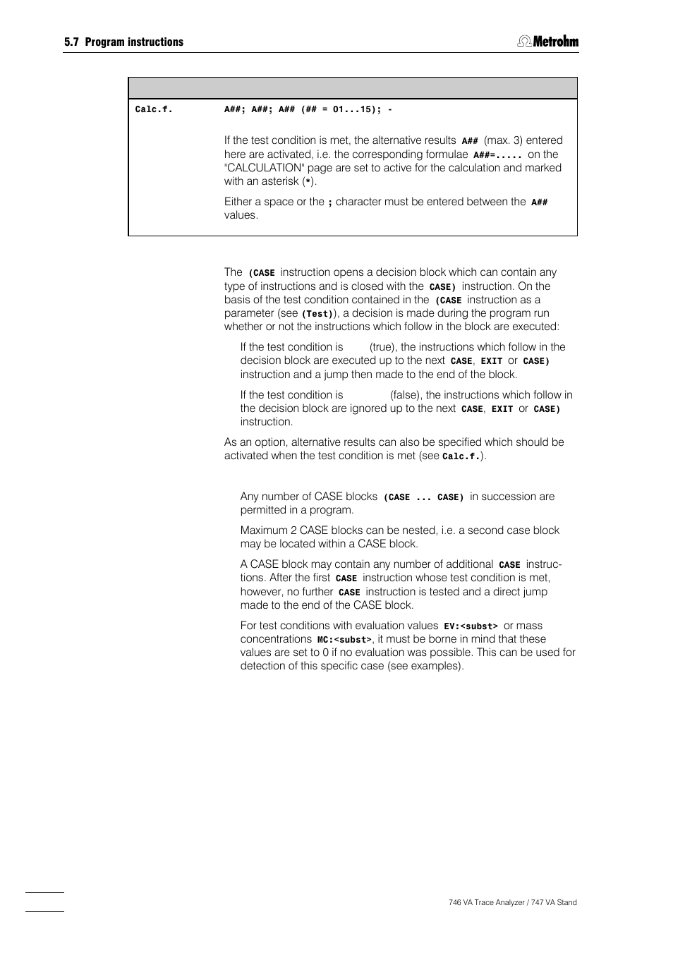 Metrohm 746 VA Trace Analyzer User Manual | Page 357 / 617