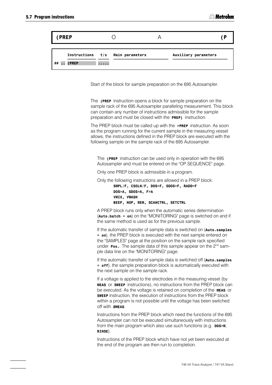 254 (prep | Metrohm 746 VA Trace Analyzer User Manual | Page 405 / 617