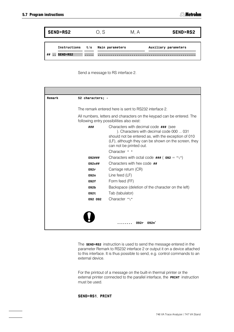 282 send>rs2, O, s, M, a | Send>rs2 | Metrohm 746 VA Trace Analyzer User Manual | Page 433 / 617