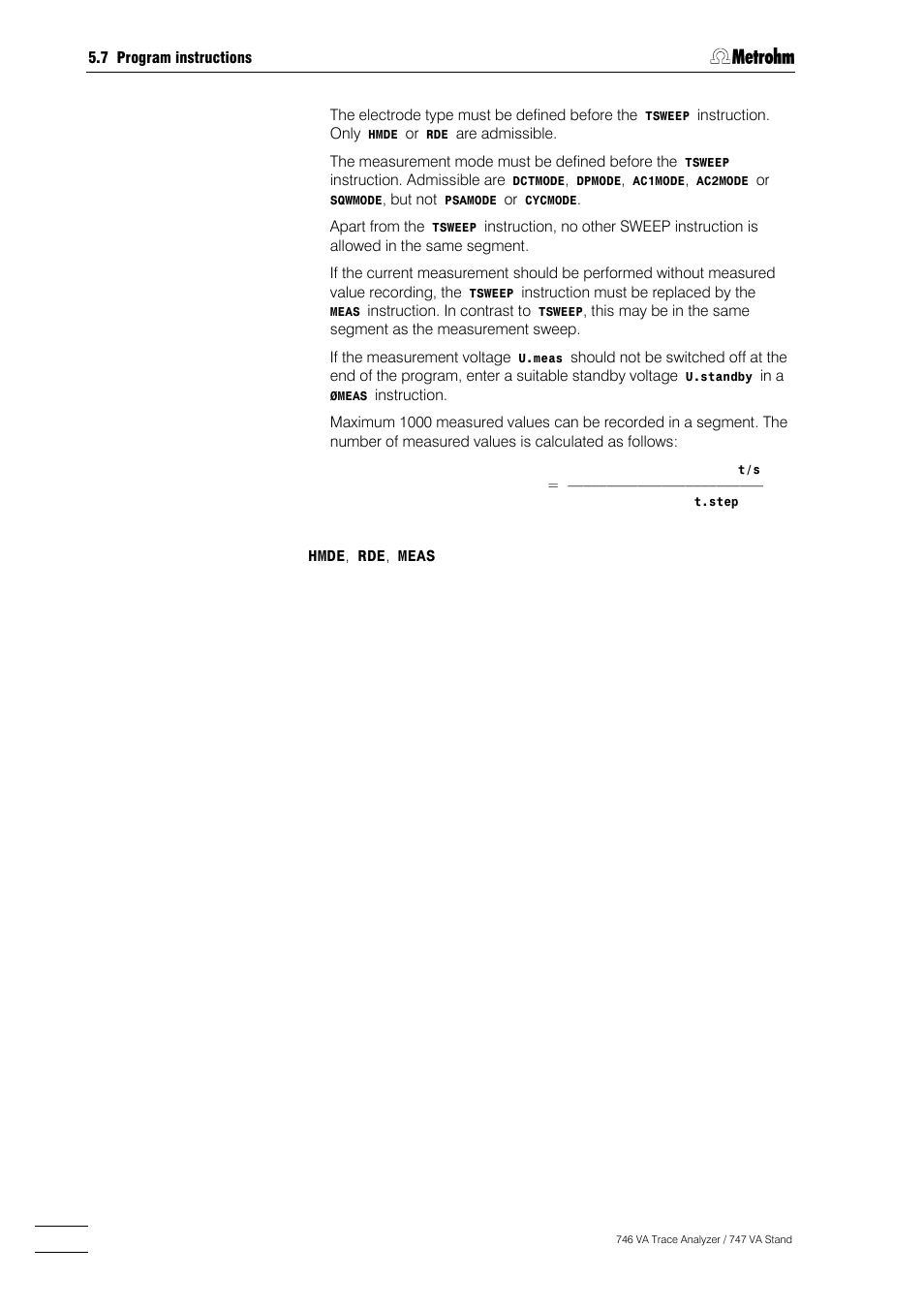 Metrohm 746 VA Trace Analyzer User Manual | Page 455 / 617