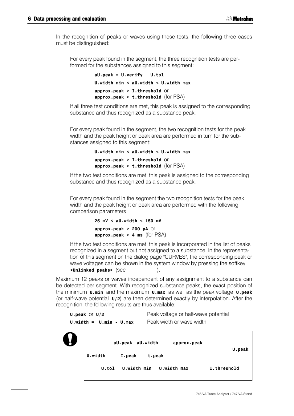 Metrohm 746 VA Trace Analyzer User Manual | Page 473 / 617