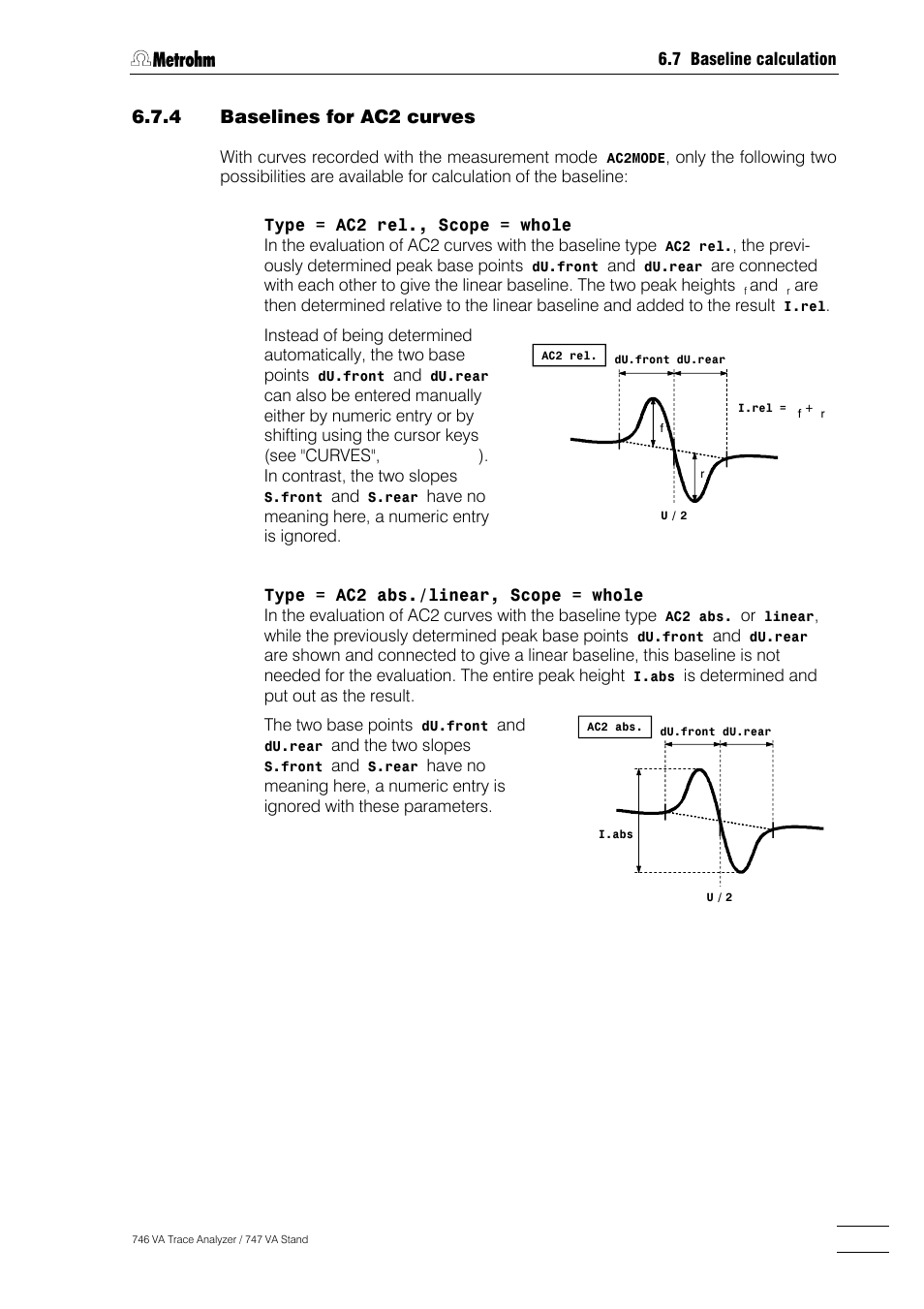 Metrohm 746 VA Trace Analyzer User Manual | Page 480 / 617