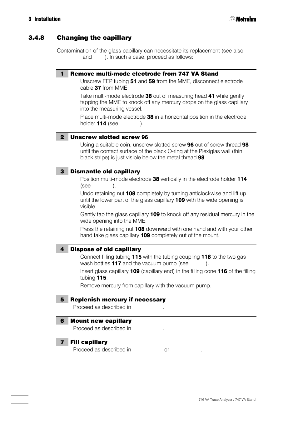Metrohm 746 VA Trace Analyzer User Manual | Page 51 / 617