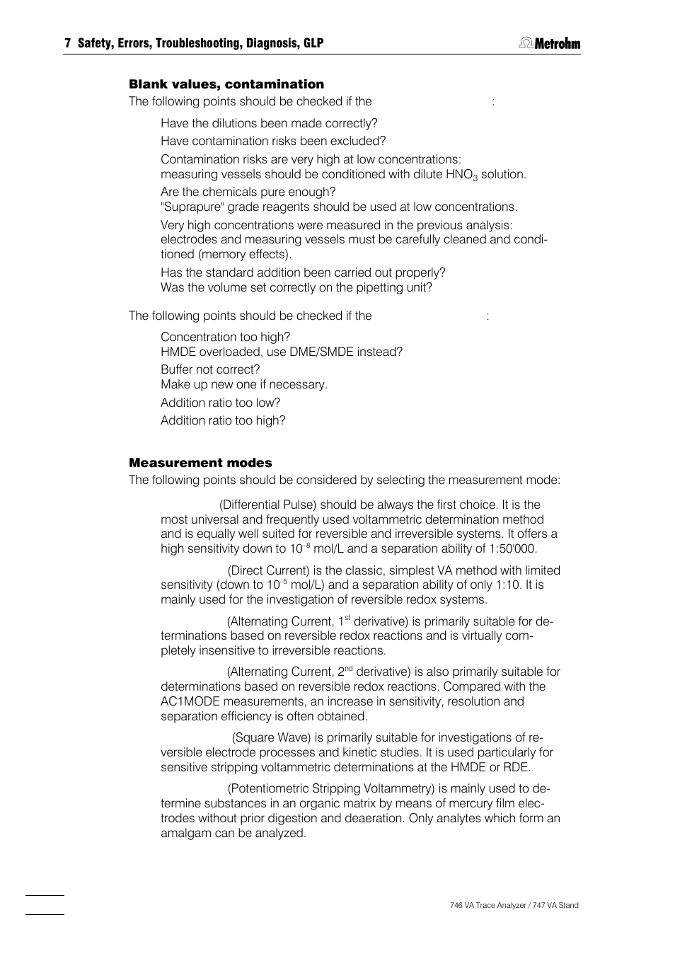Metrohm 746 VA Trace Analyzer User Manual | Page 533 / 617