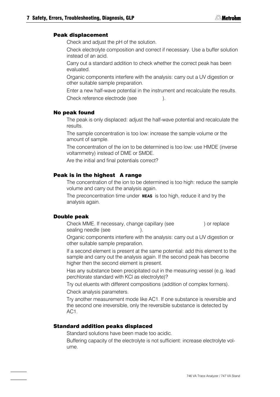 Metrohm 746 VA Trace Analyzer User Manual | Page 535 / 617
