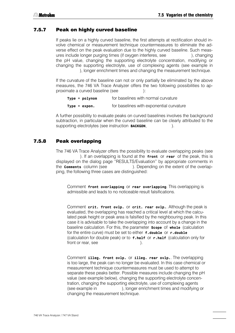 Metrohm 746 VA Trace Analyzer User Manual | Page 546 / 617