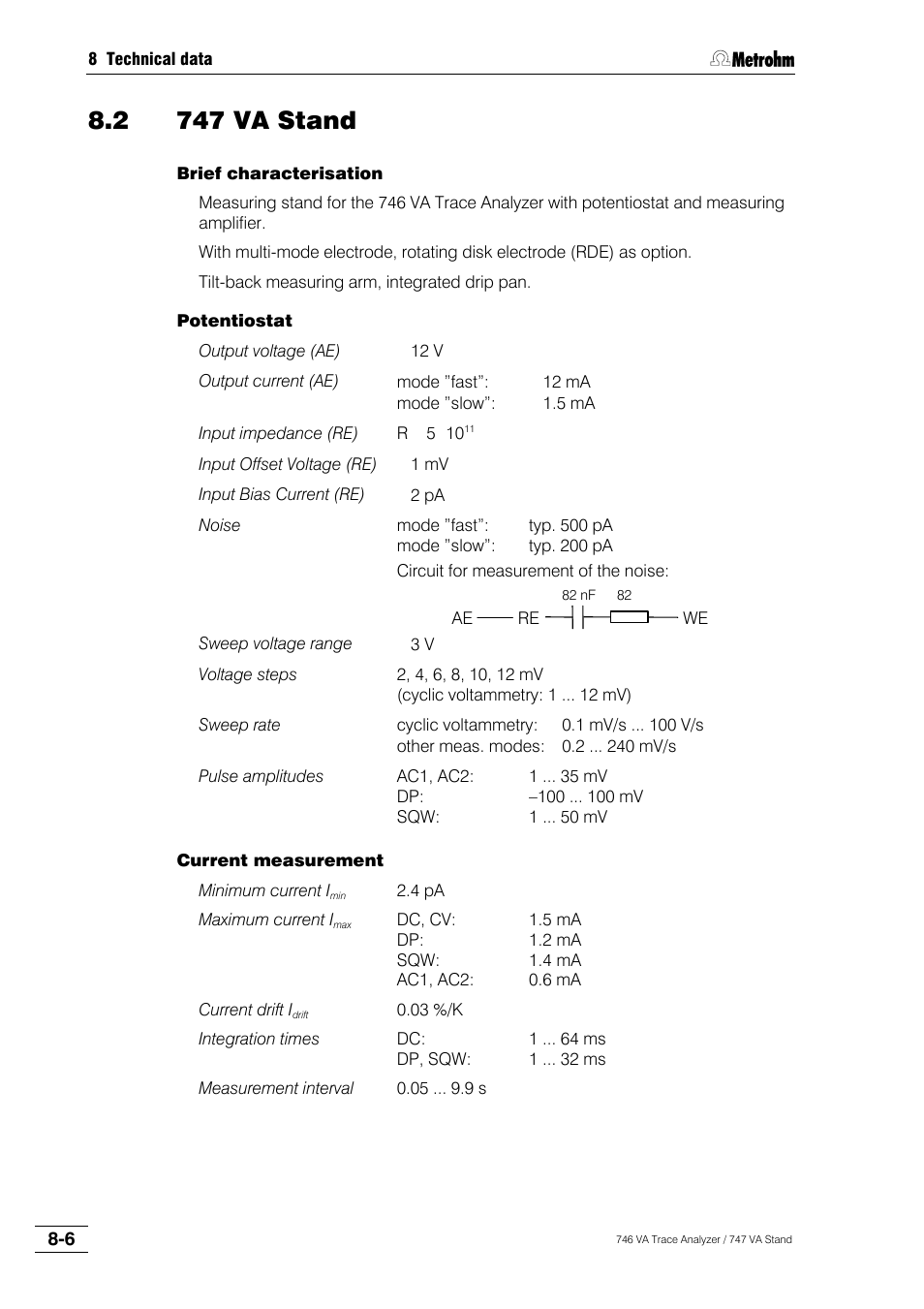 2 747 va stand | Metrohm 746 VA Trace Analyzer User Manual | Page 567 / 617