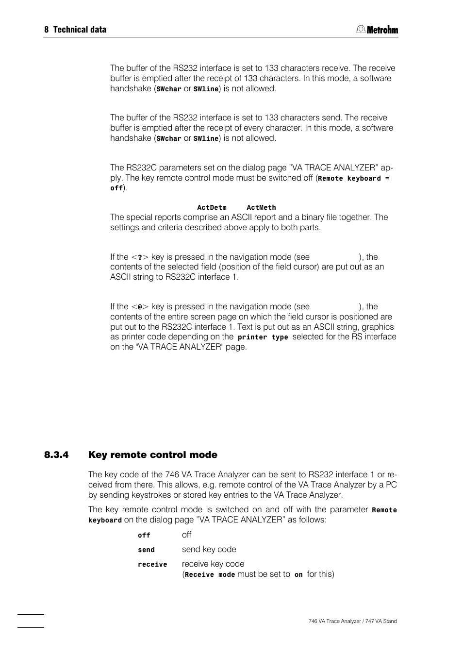 Metrohm 746 VA Trace Analyzer User Manual | Page 573 / 617