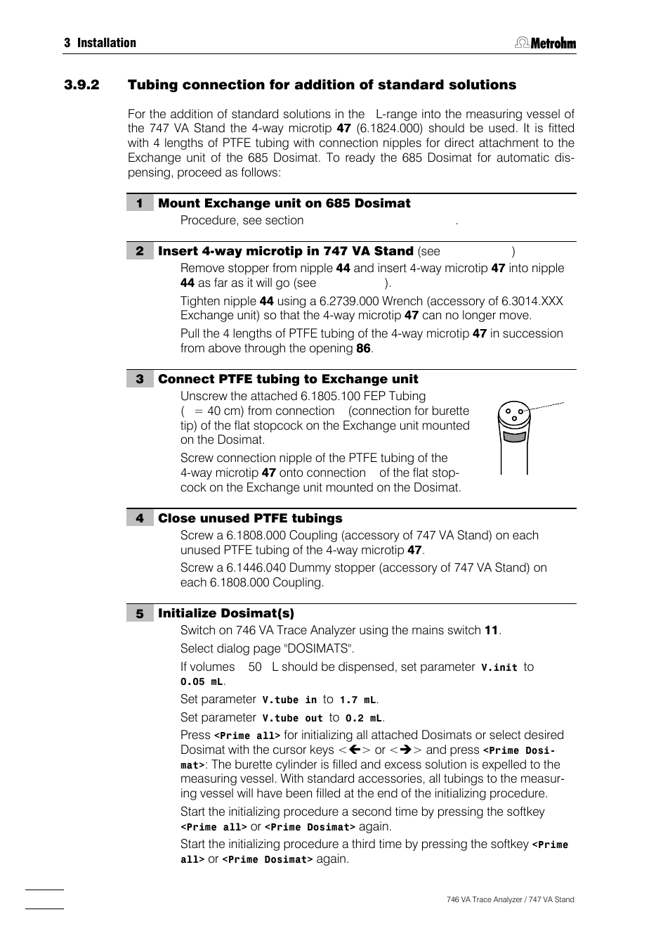 Metrohm 746 VA Trace Analyzer User Manual | Page 61 / 617