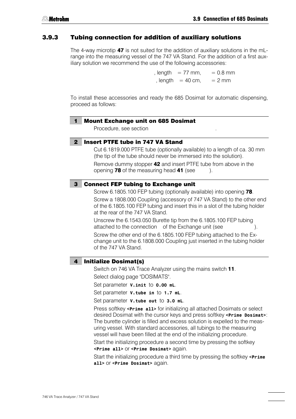 Metrohm 746 VA Trace Analyzer User Manual | Page 62 / 617
