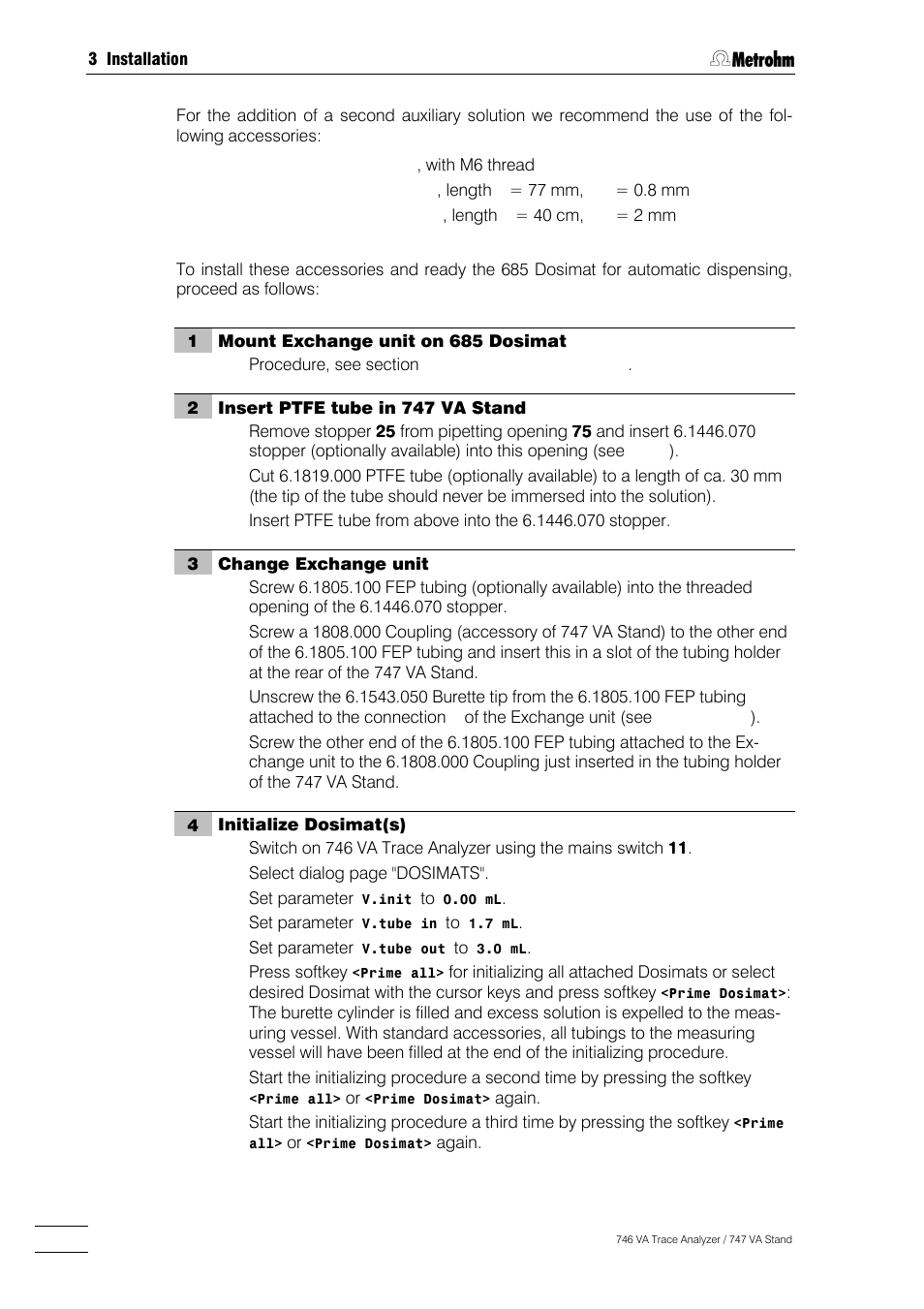 Metrohm 746 VA Trace Analyzer User Manual | Page 63 / 617