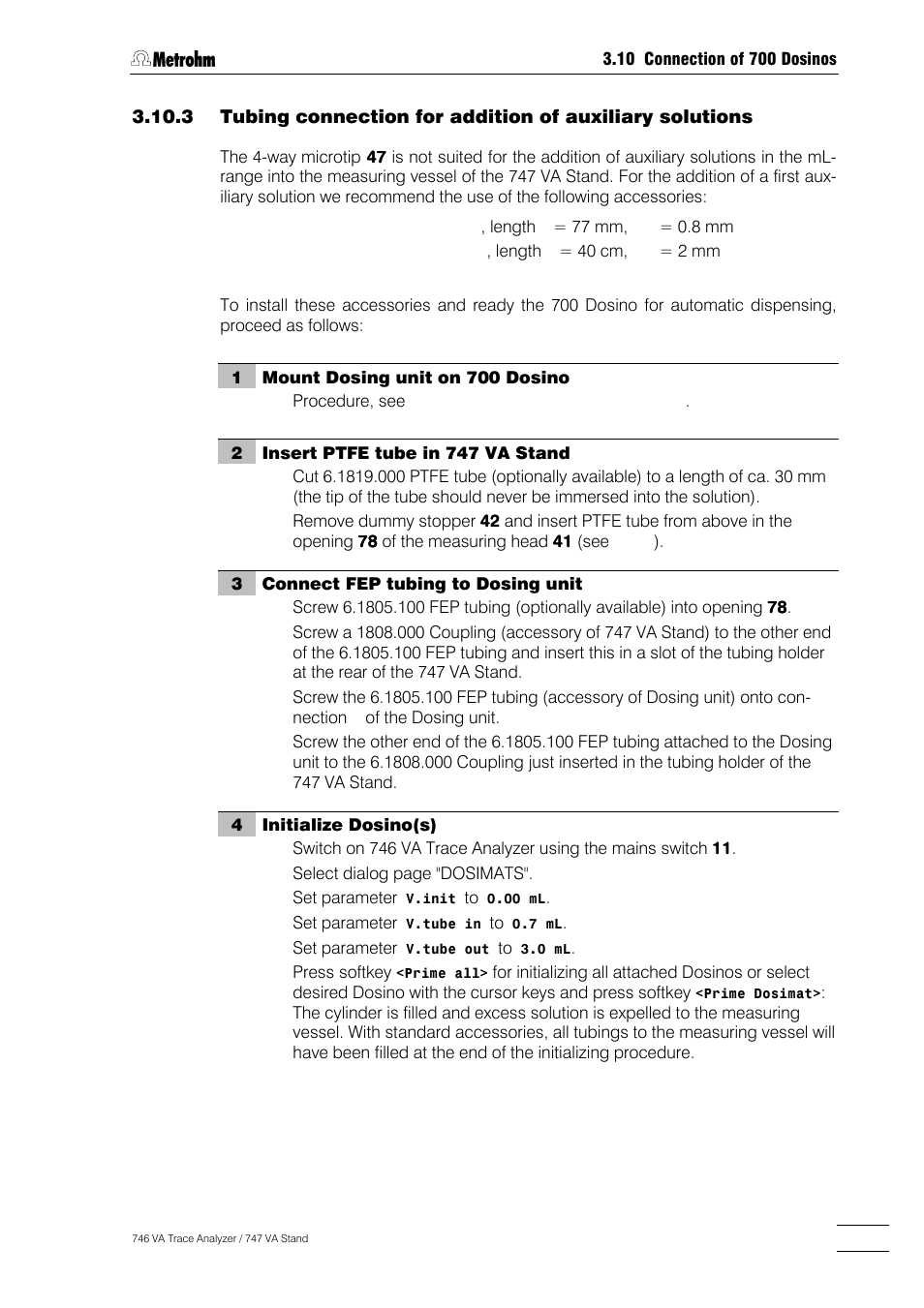 Metrohm 746 VA Trace Analyzer User Manual | Page 70 / 617