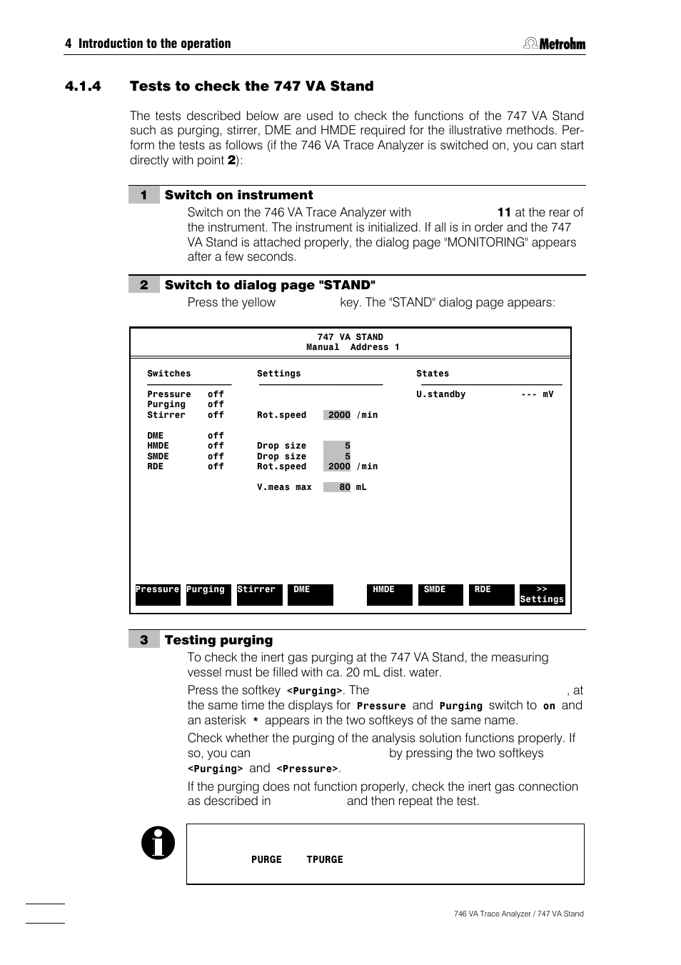 Metrohm 746 VA Trace Analyzer User Manual | Page 91 / 617