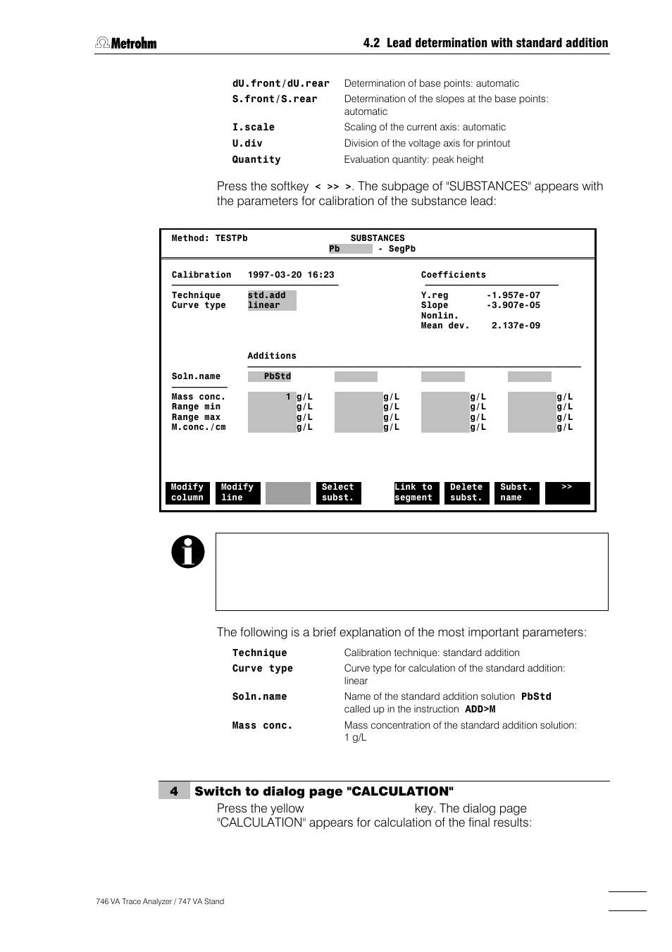 Metrohm 746 VA Trace Analyzer User Manual | Page 98 / 617