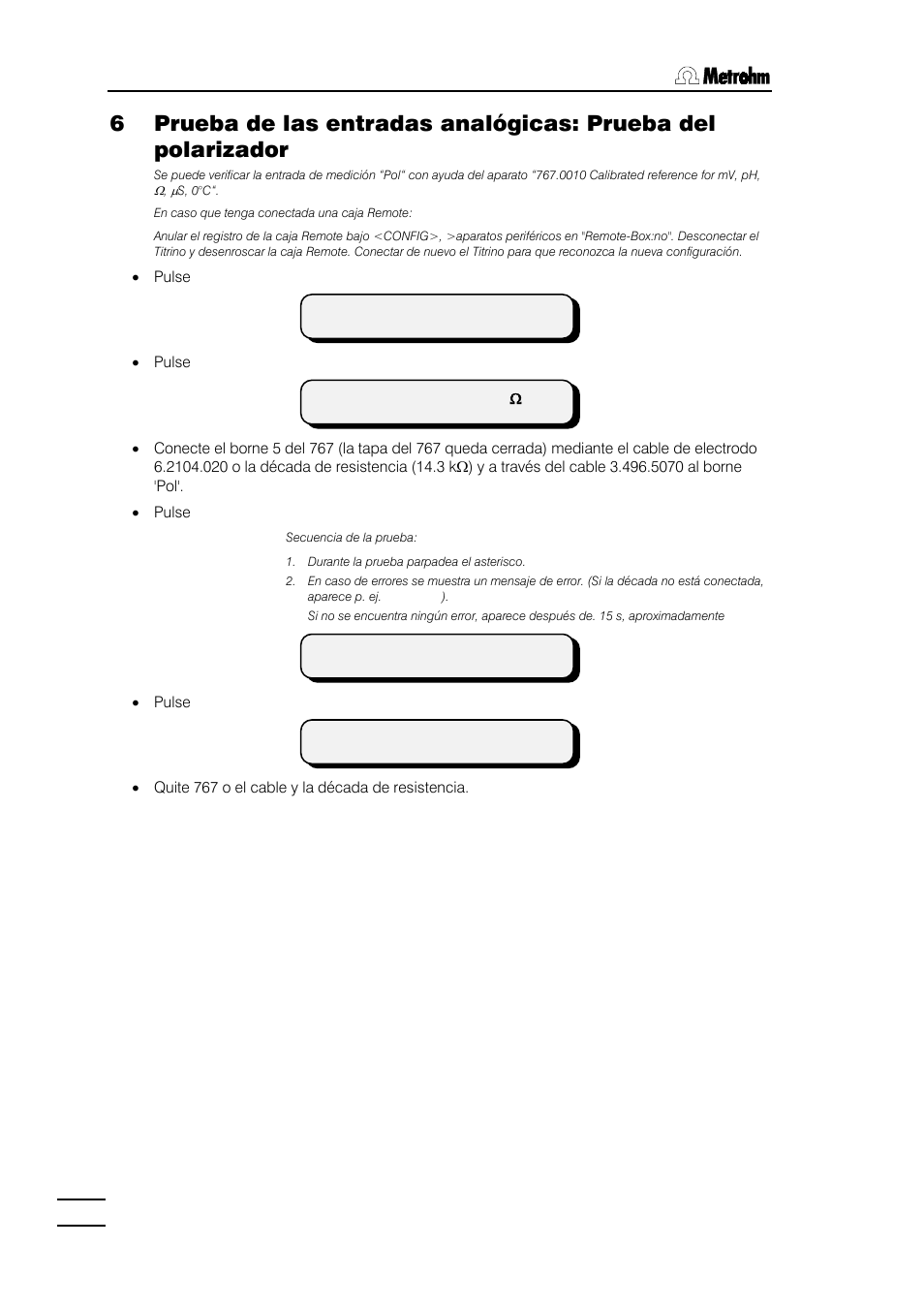 Metrohm 784 KFP Titrino User Manual | Page 109 / 155