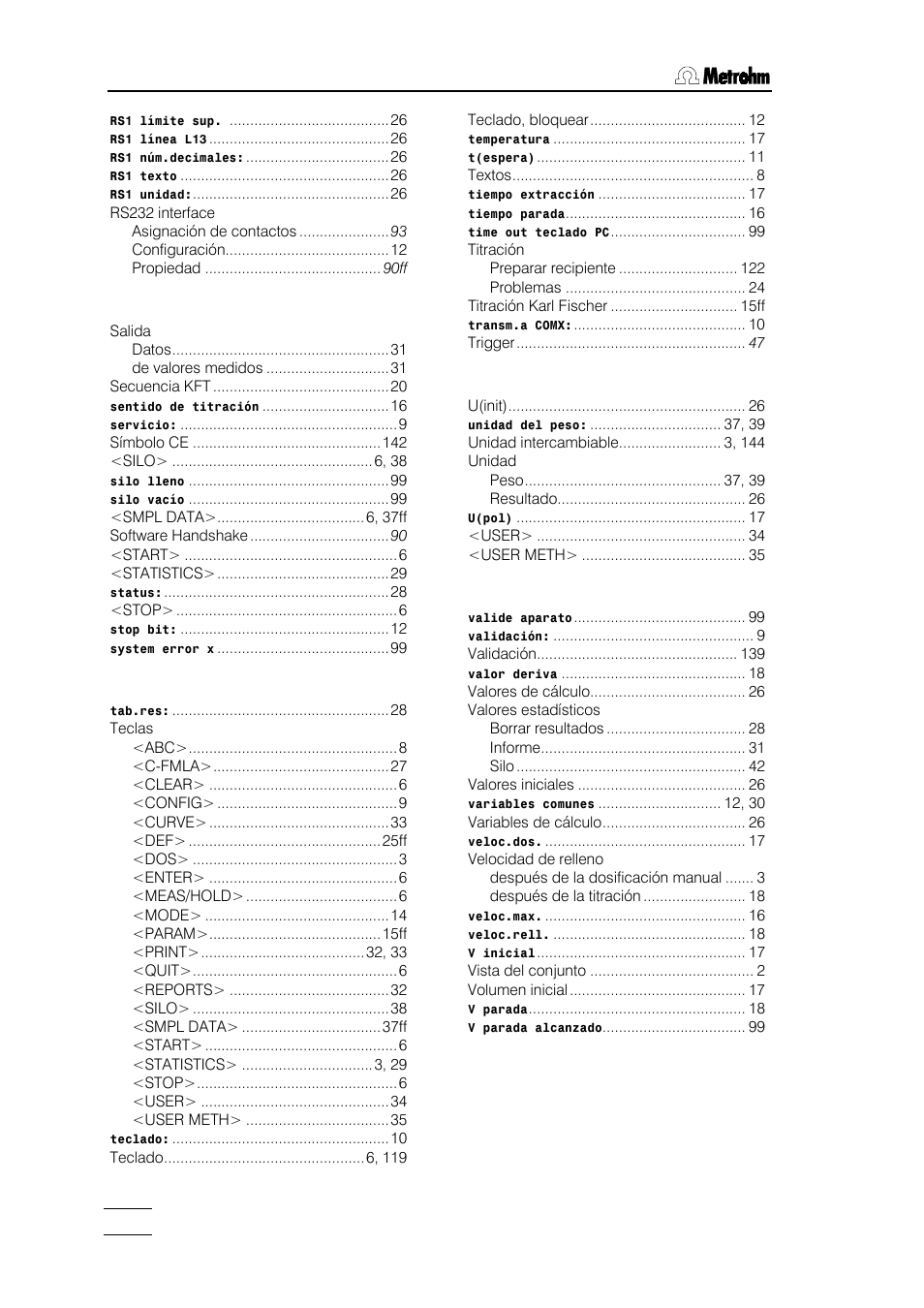 Metrohm 784 KFP Titrino User Manual | Page 155 / 155