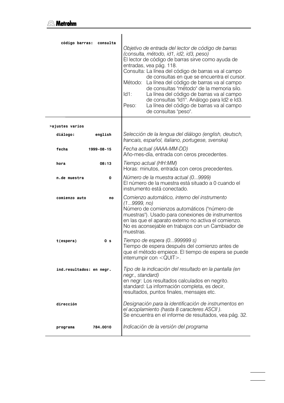 Metrohm 784 KFP Titrino User Manual | Page 16 / 155