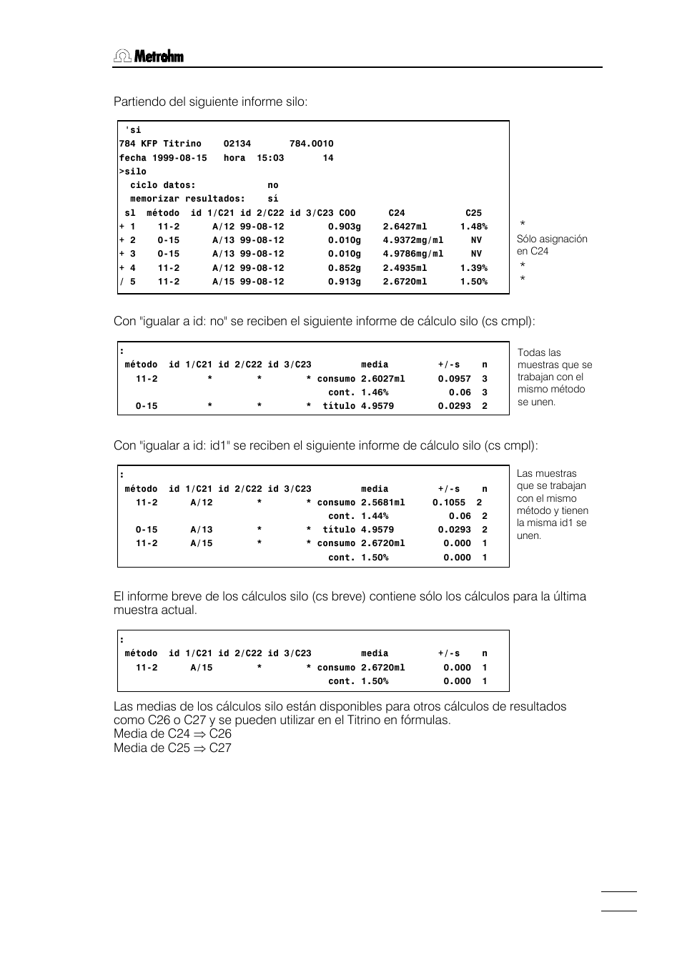Metrohm 784 KFP Titrino User Manual | Page 48 / 155