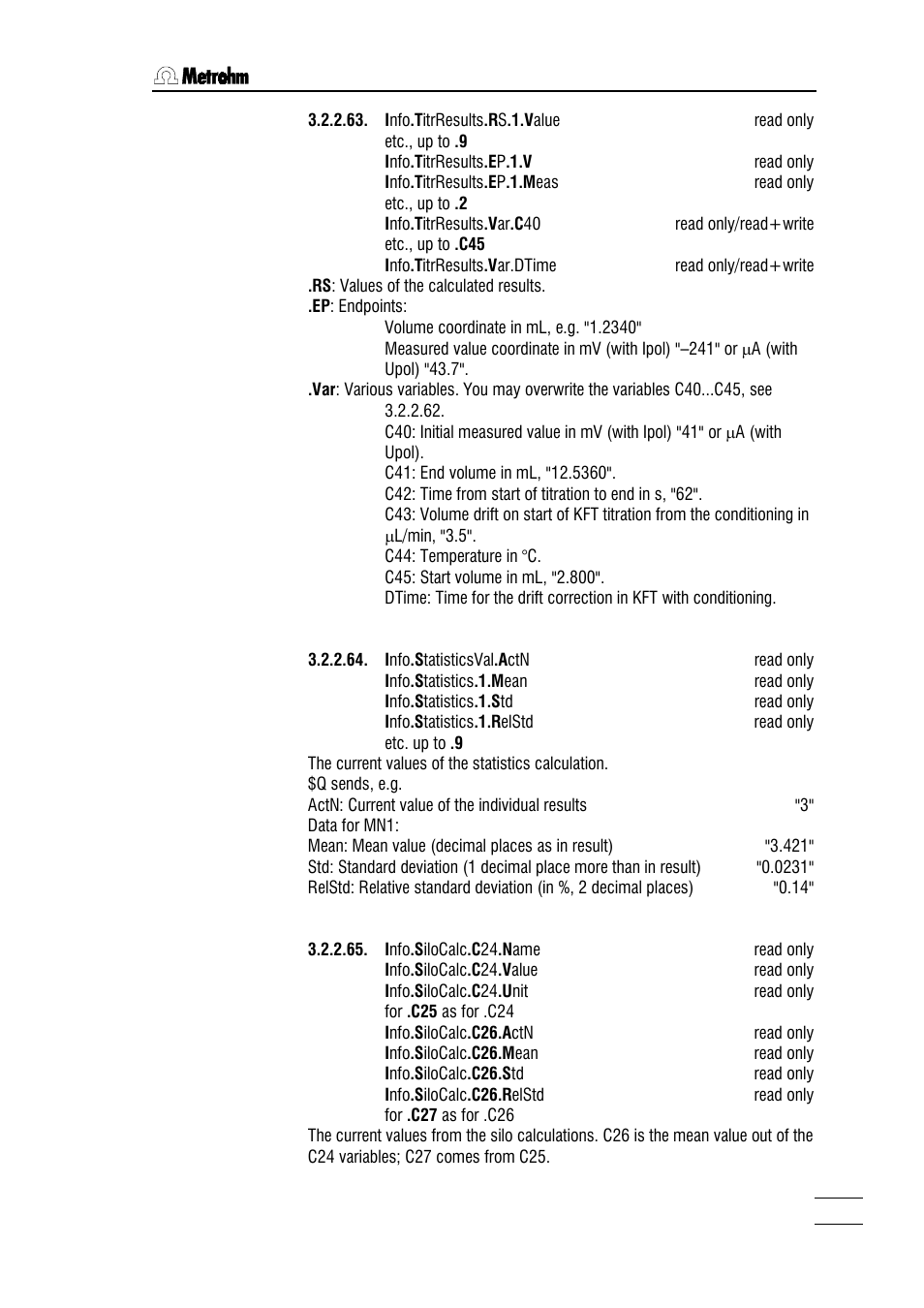 Metrohm 784 KFP Titrino User Manual | Page 84 / 155