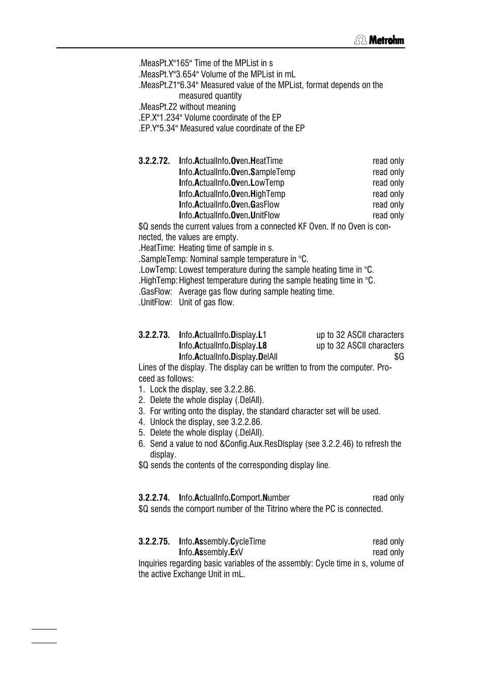 Metrohm 784 KFP Titrino User Manual | Page 87 / 155