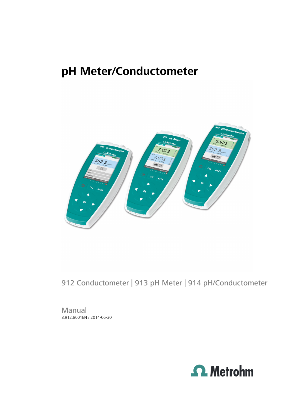 Metrohm 914 pH / Conductometer User Manual | 99 pages