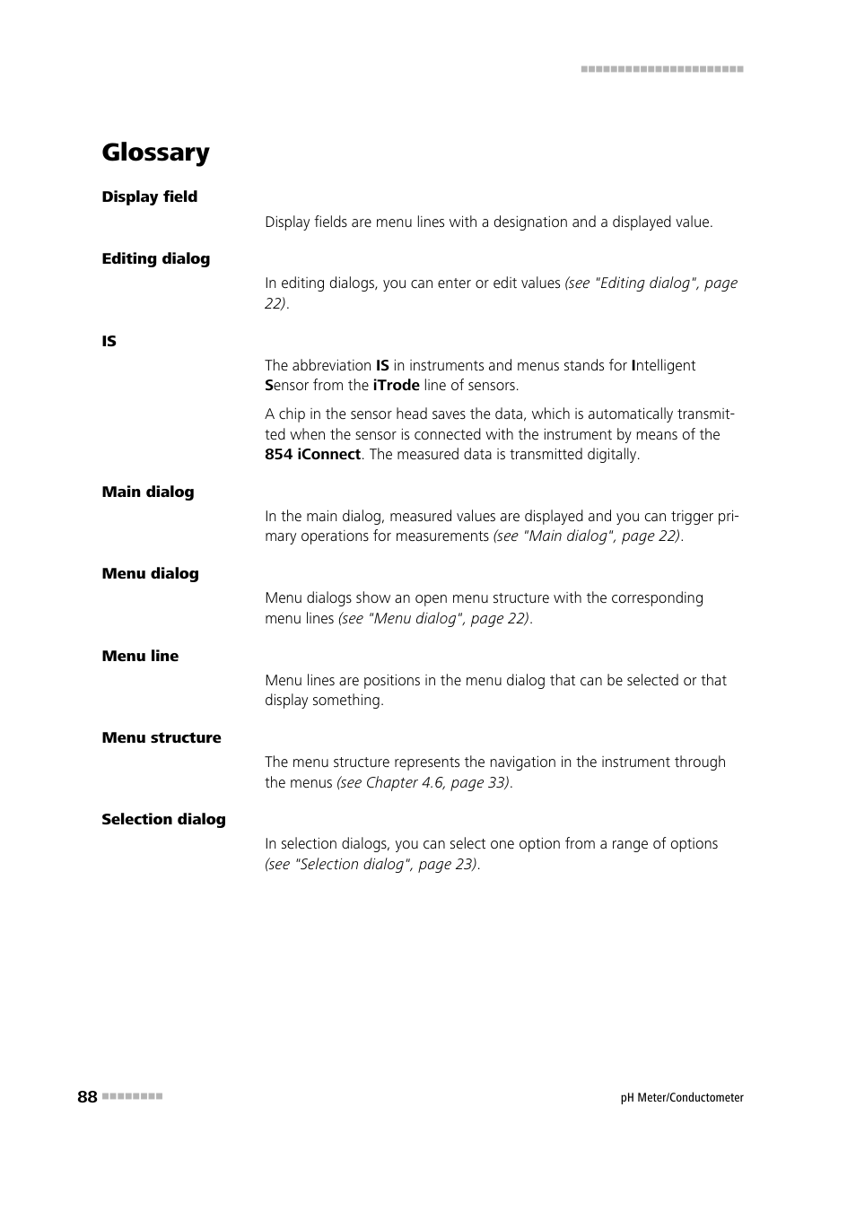 Glossary | Metrohm 914 pH / Conductometer User Manual | Page 98 / 99