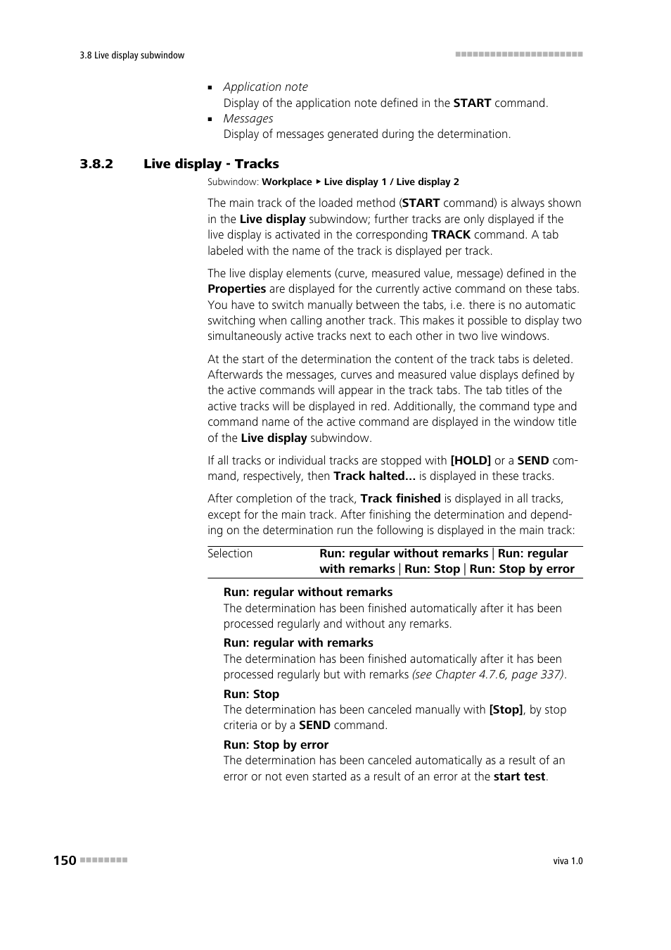 2 live display - tracks, Live display - tracks | Metrohm viva 1.0 Manual User Manual | Page 162 / 898