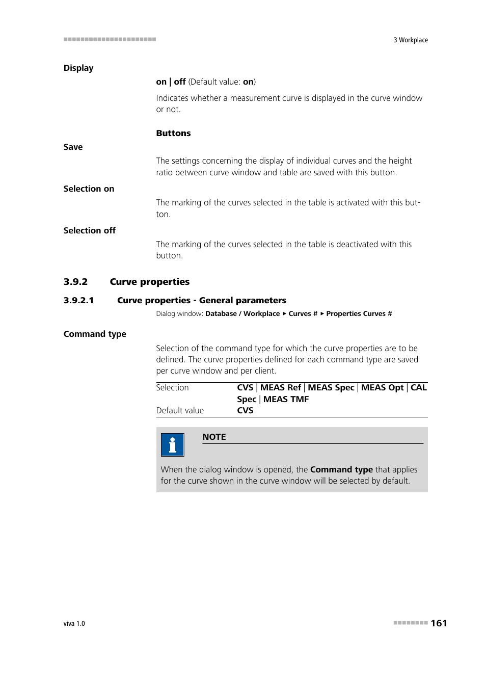 2 curve properties, 1 curve properties - general parameters, Curve properties | Metrohm viva 1.0 Manual User Manual | Page 173 / 898