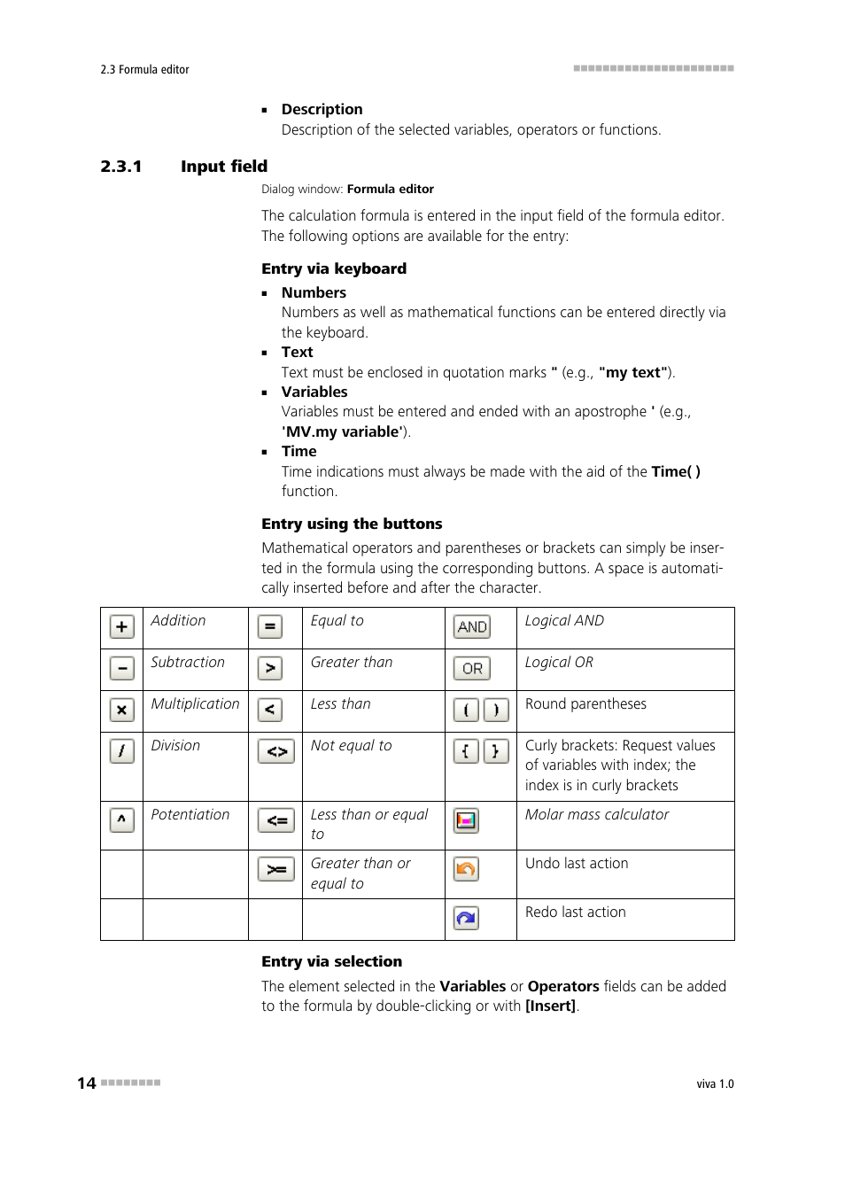 1 input field, Input field | Metrohm viva 1.0 Manual User Manual | Page 26 / 898