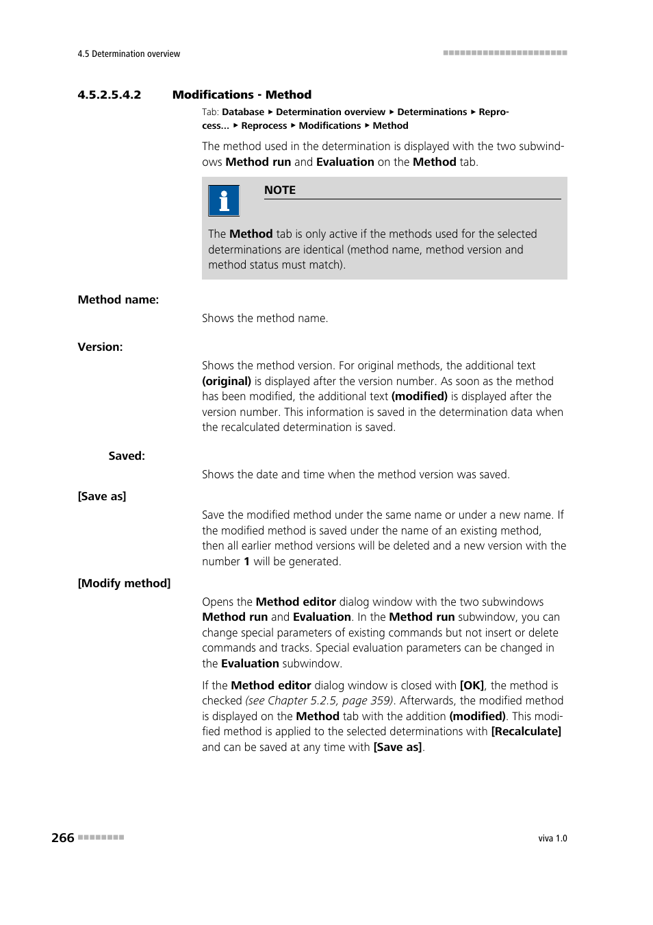 2 modifications - method | Metrohm viva 1.0 Manual User Manual | Page 278 / 898