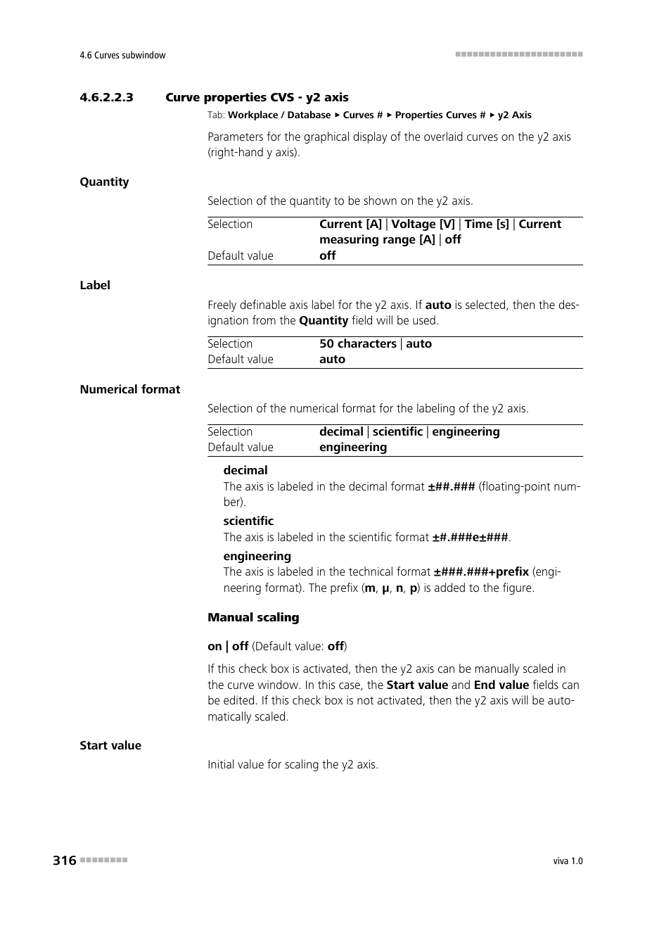 3 curve properties cvs - y2 axis | Metrohm viva 1.0 Manual User Manual | Page 328 / 898