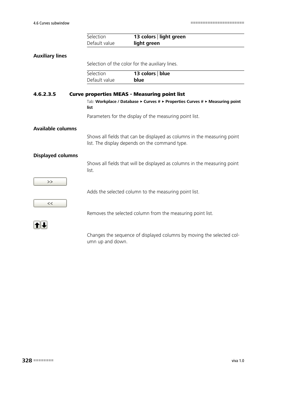 5 curve properties meas - measuring point list | Metrohm viva 1.0 Manual User Manual | Page 340 / 898
