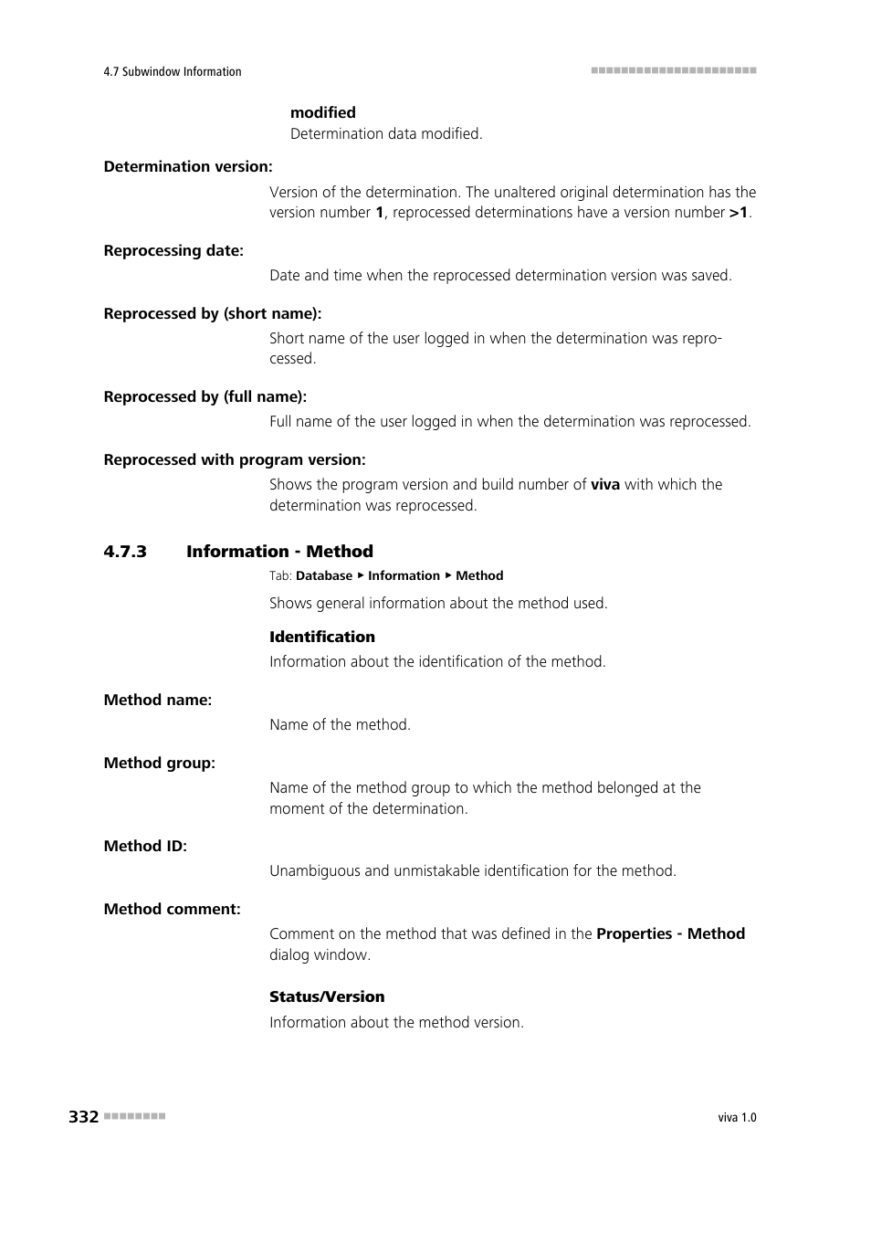 3 information - method, Information - method, Method | Metrohm viva 1.0 Manual User Manual | Page 344 / 898