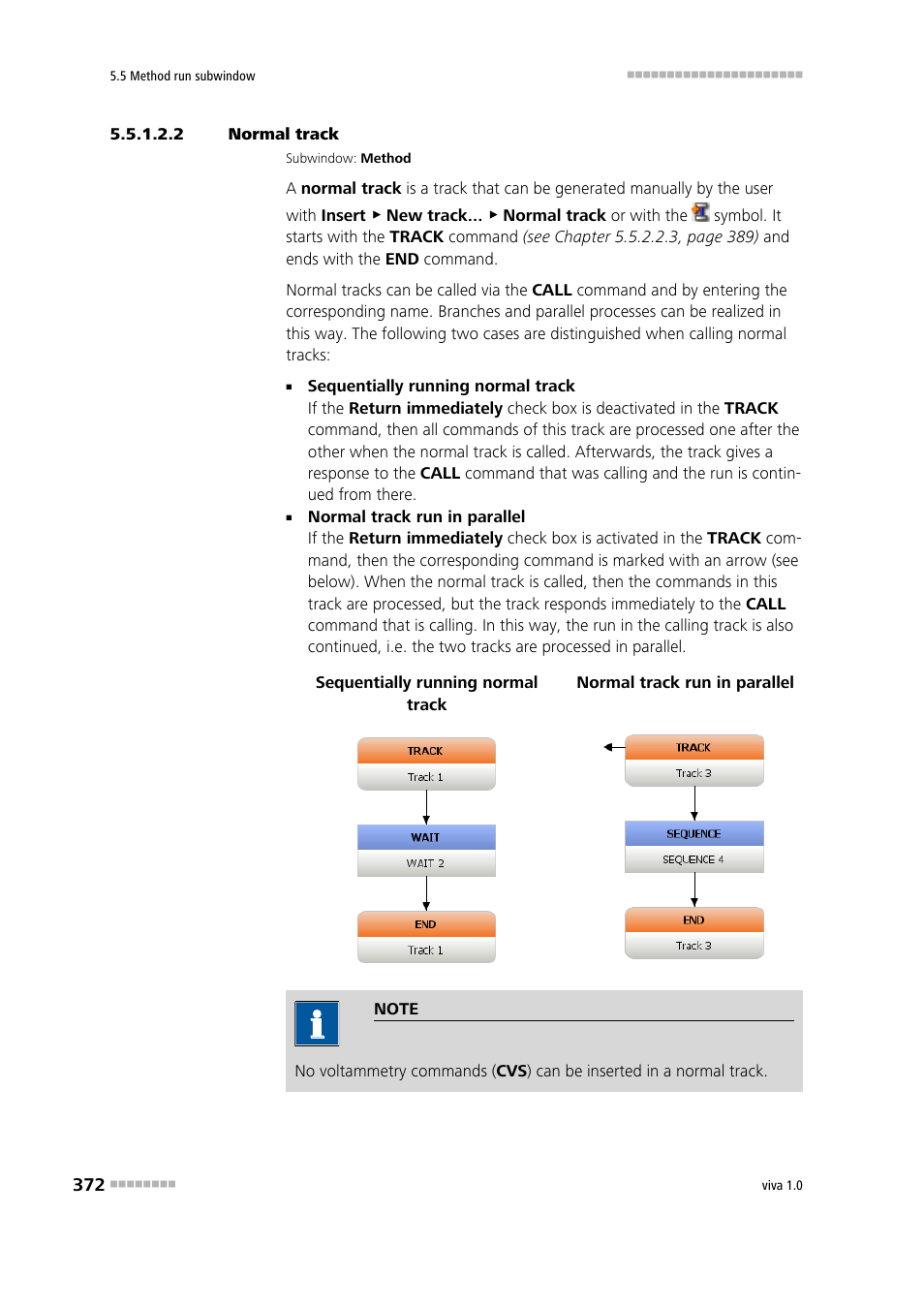 2 normal track, Normal track | Metrohm viva 1.0 Manual User Manual | Page 384 / 898