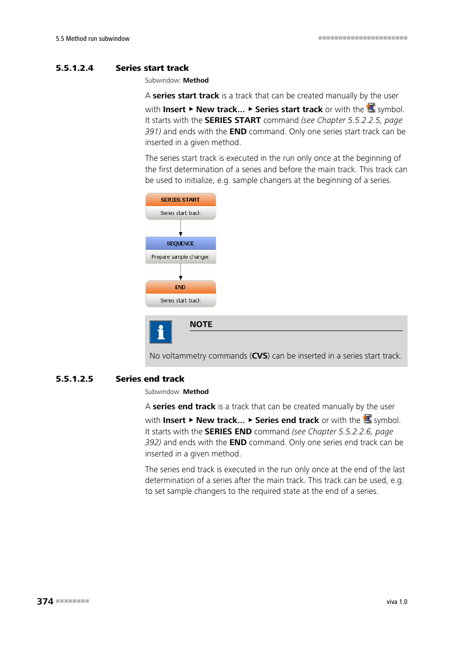 4 series start track, 5 series end track, Series start track | Series end track | Metrohm viva 1.0 Manual User Manual | Page 386 / 898