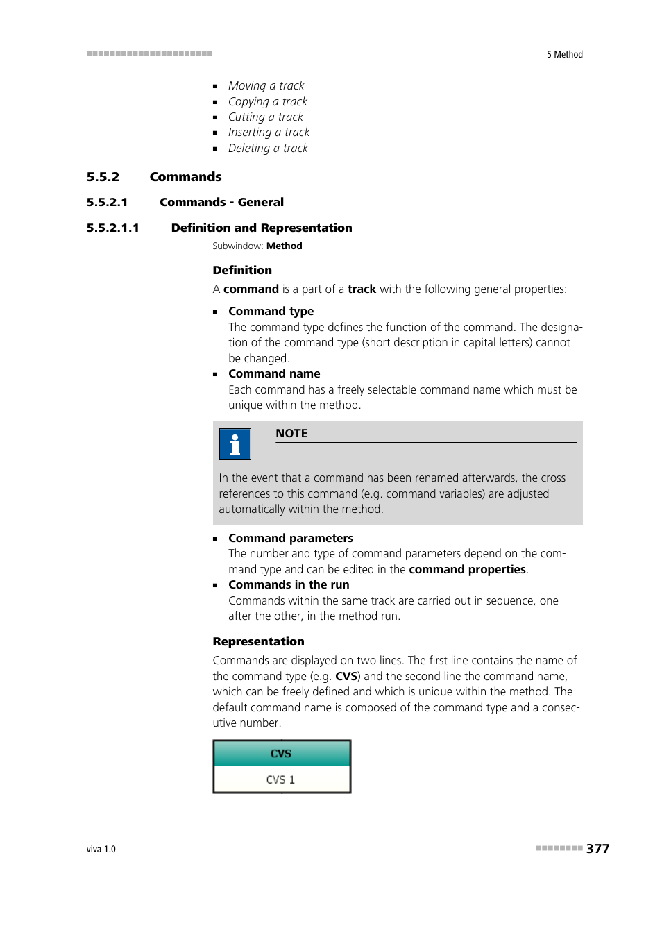 2 commands, 1 commands - general, 1 definition and representation | Commands | Metrohm viva 1.0 Manual User Manual | Page 389 / 898