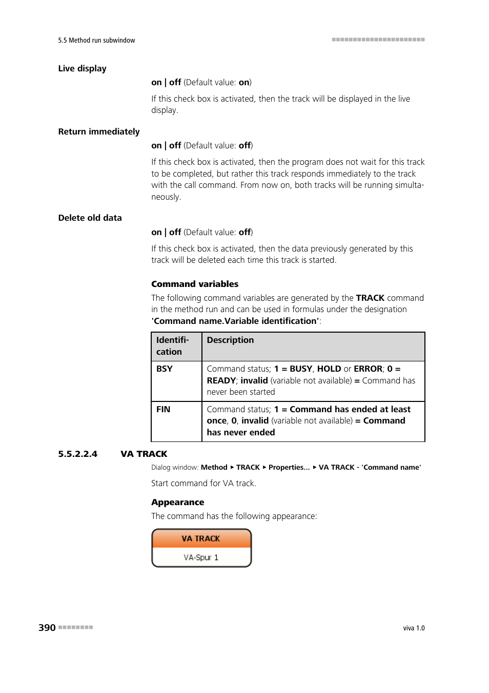 4 va track, Va track | Metrohm viva 1.0 Manual User Manual | Page 402 / 898