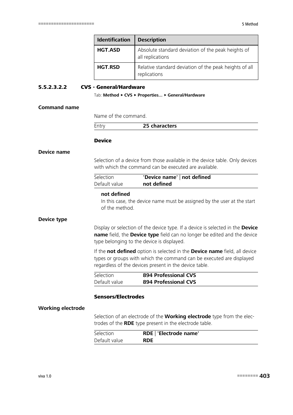 2 cvs - general/hardware | Metrohm viva 1.0 Manual User Manual | Page 415 / 898