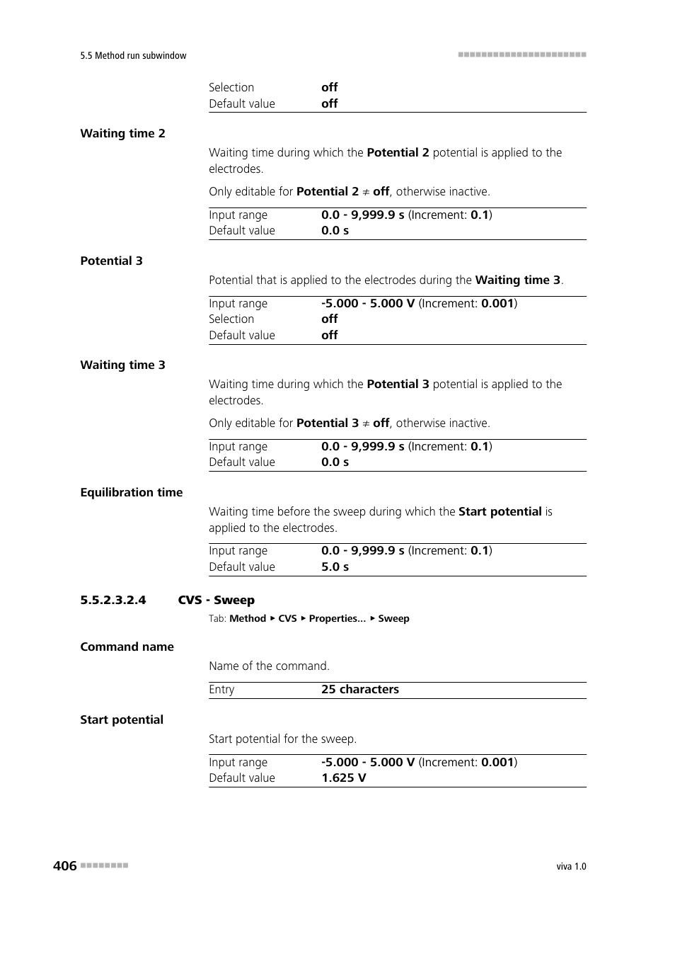 4 cvs - sweep | Metrohm viva 1.0 Manual User Manual | Page 418 / 898