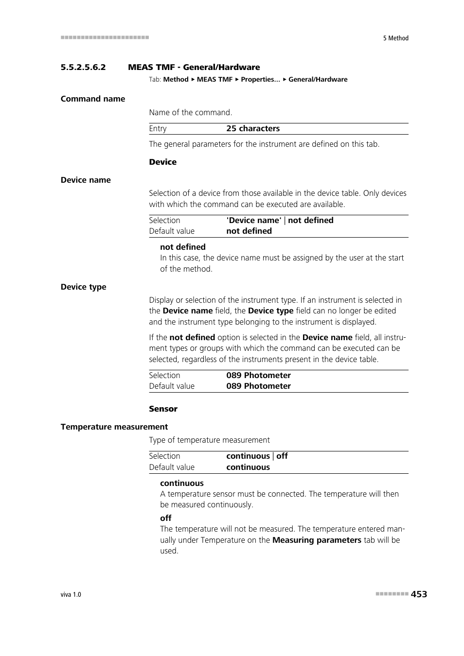 2 meas tmf - general/hardware | Metrohm viva 1.0 Manual User Manual | Page 465 / 898