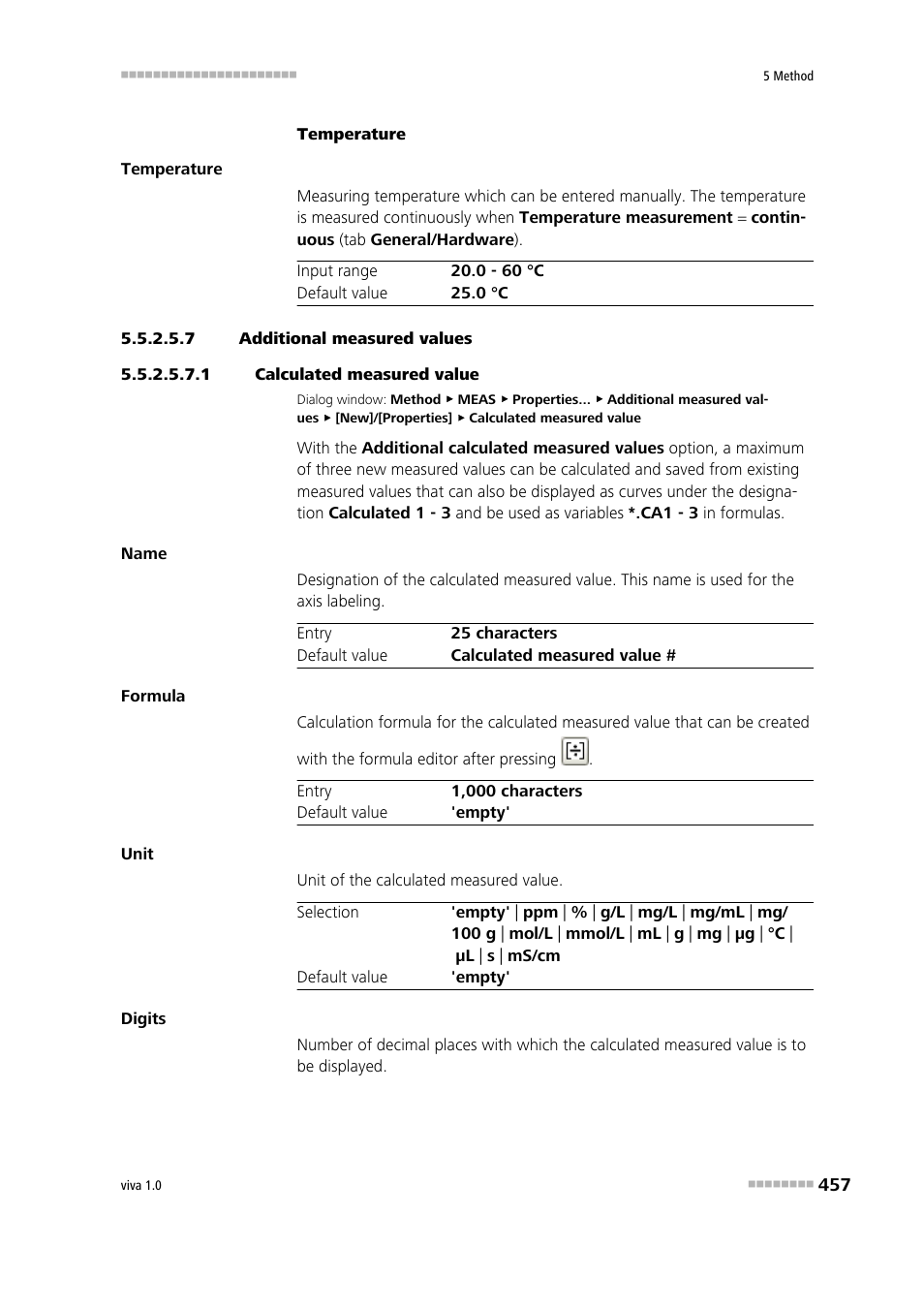 7 additional measured values, 1 calculated measured value | Metrohm viva 1.0 Manual User Manual | Page 469 / 898