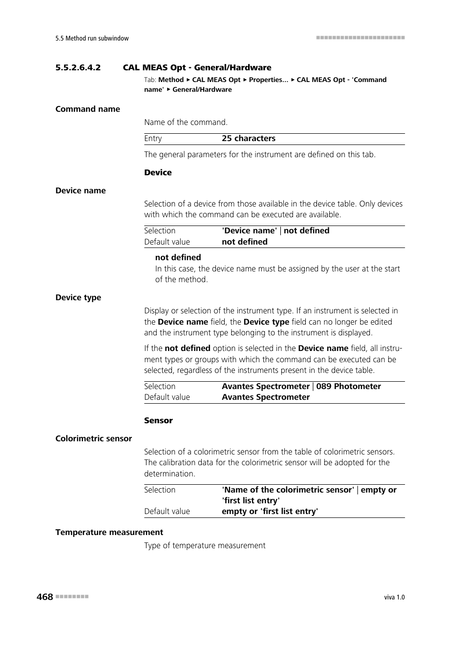 2 cal meas opt - general/hardware | Metrohm viva 1.0 Manual User Manual | Page 480 / 898