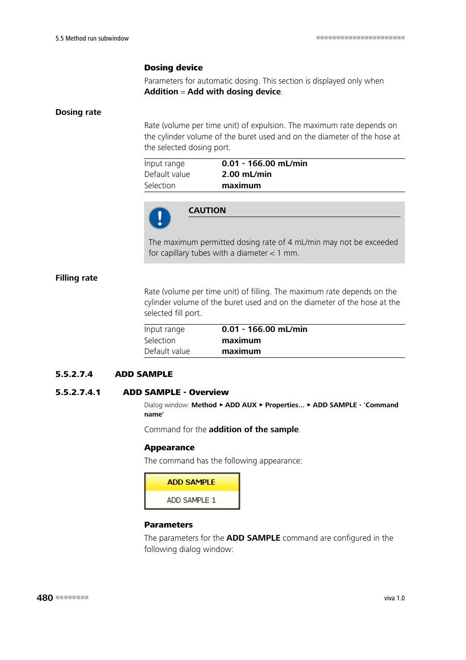 4 add sample, 1 add sample - overview, Add sample | Metrohm viva 1.0 Manual User Manual | Page 492 / 898