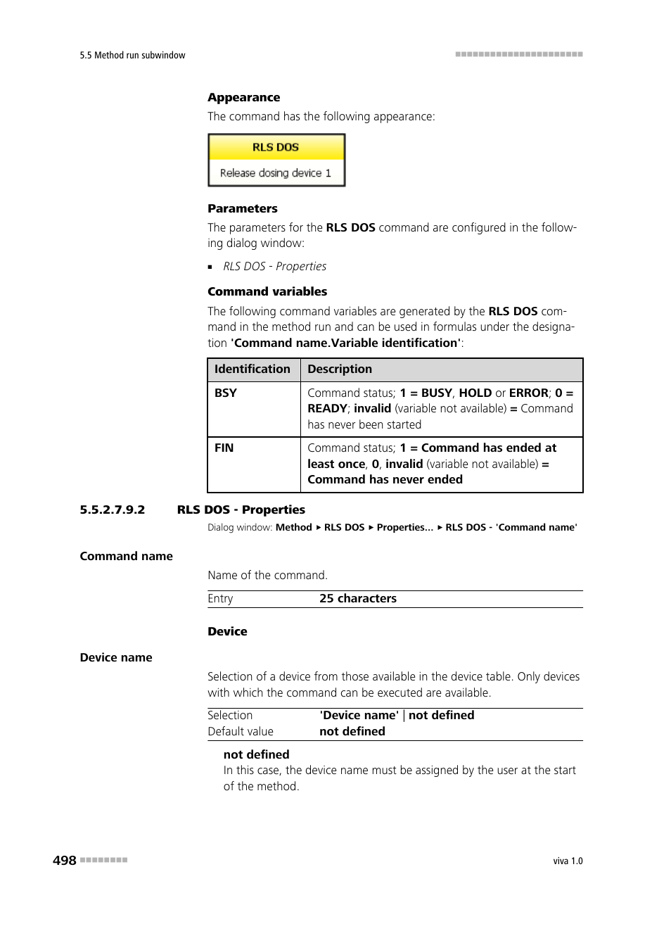 2 rls dos - properties | Metrohm viva 1.0 Manual User Manual | Page 510 / 898