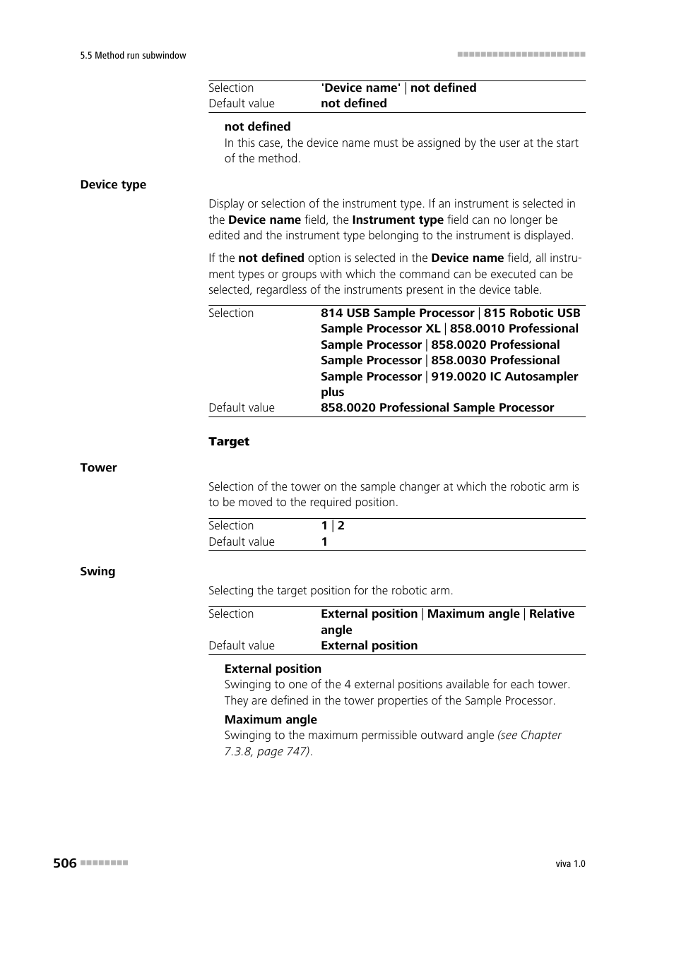 Metrohm viva 1.0 Manual User Manual | Page 518 / 898