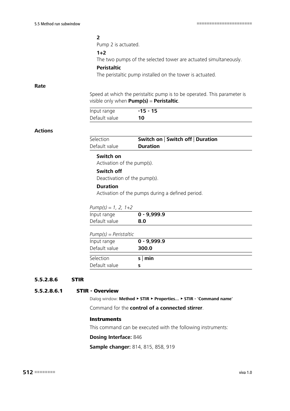 6 stir, 1 stir - overview, Stir | Metrohm viva 1.0 Manual User Manual | Page 524 / 898