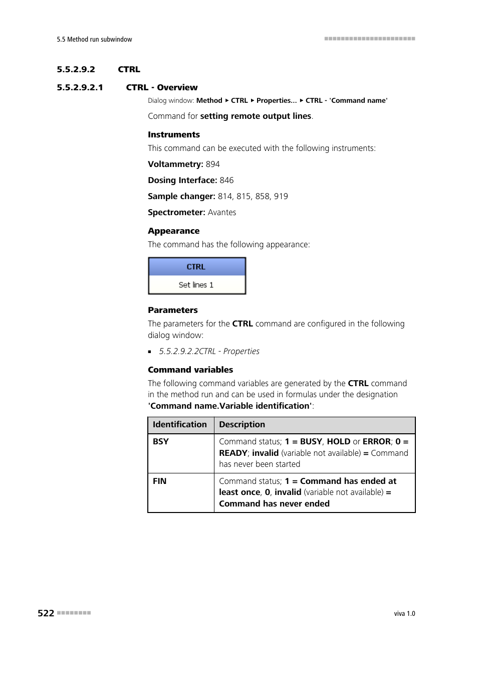 2 ctrl, 1 ctrl - overview, Ctrl | Metrohm viva 1.0 Manual User Manual | Page 534 / 898