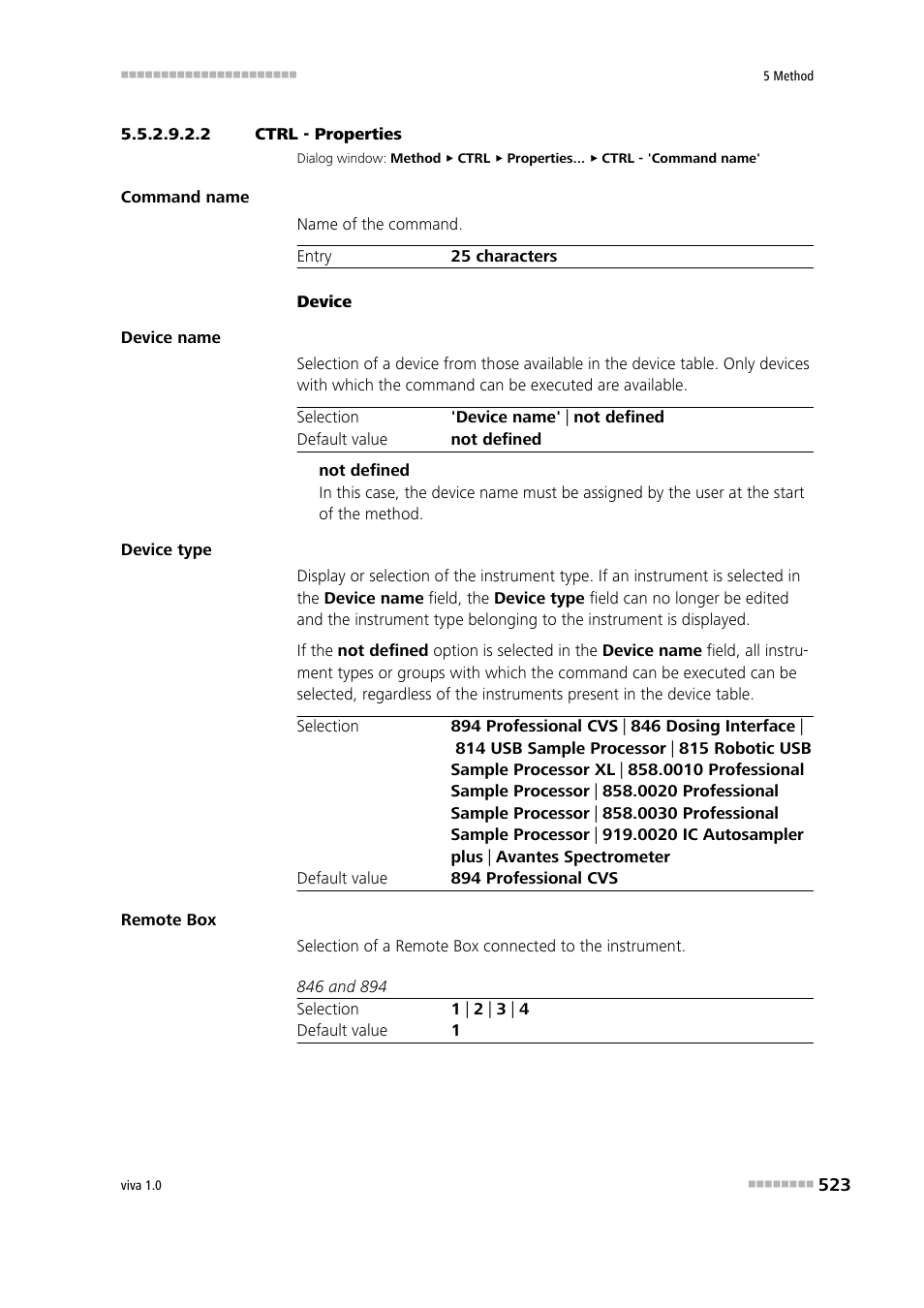 2 ctrl - properties | Metrohm viva 1.0 Manual User Manual | Page 535 / 898