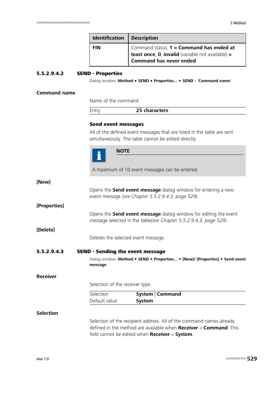 2 send - properties, 3 send - sending the event message | Metrohm viva 1.0 Manual User Manual | Page 541 / 898